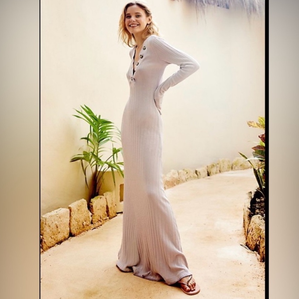 FP Beach Maxi Dress Olive - Picture 3 of 8